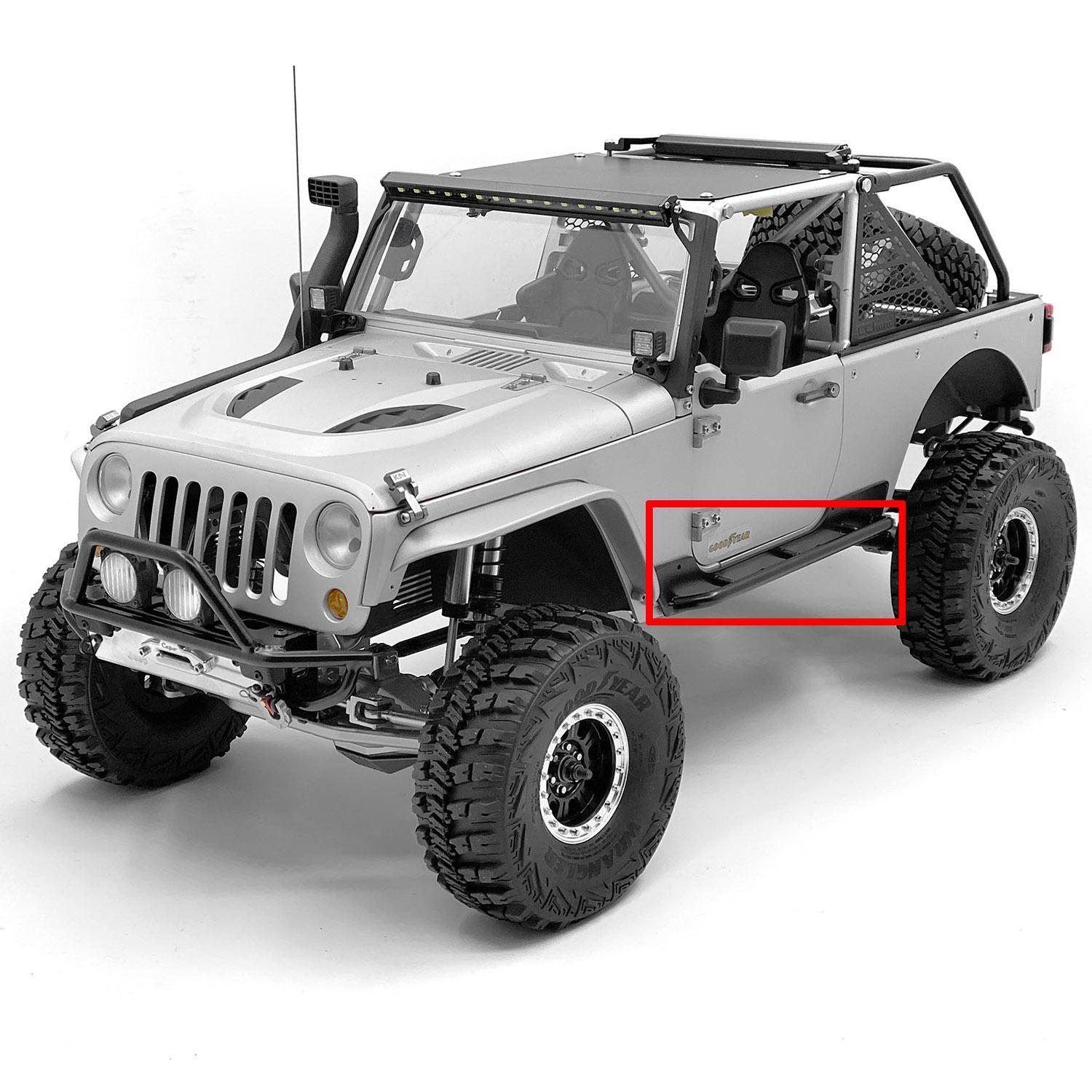 CChand 1 Pair FootBoard Black On Metal 1/8 Capo JKMAX RC Car Kits