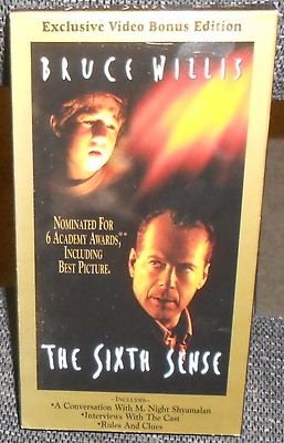 The Sixth Sense (VHS, 2000, Bonus Edition) 786936134858|