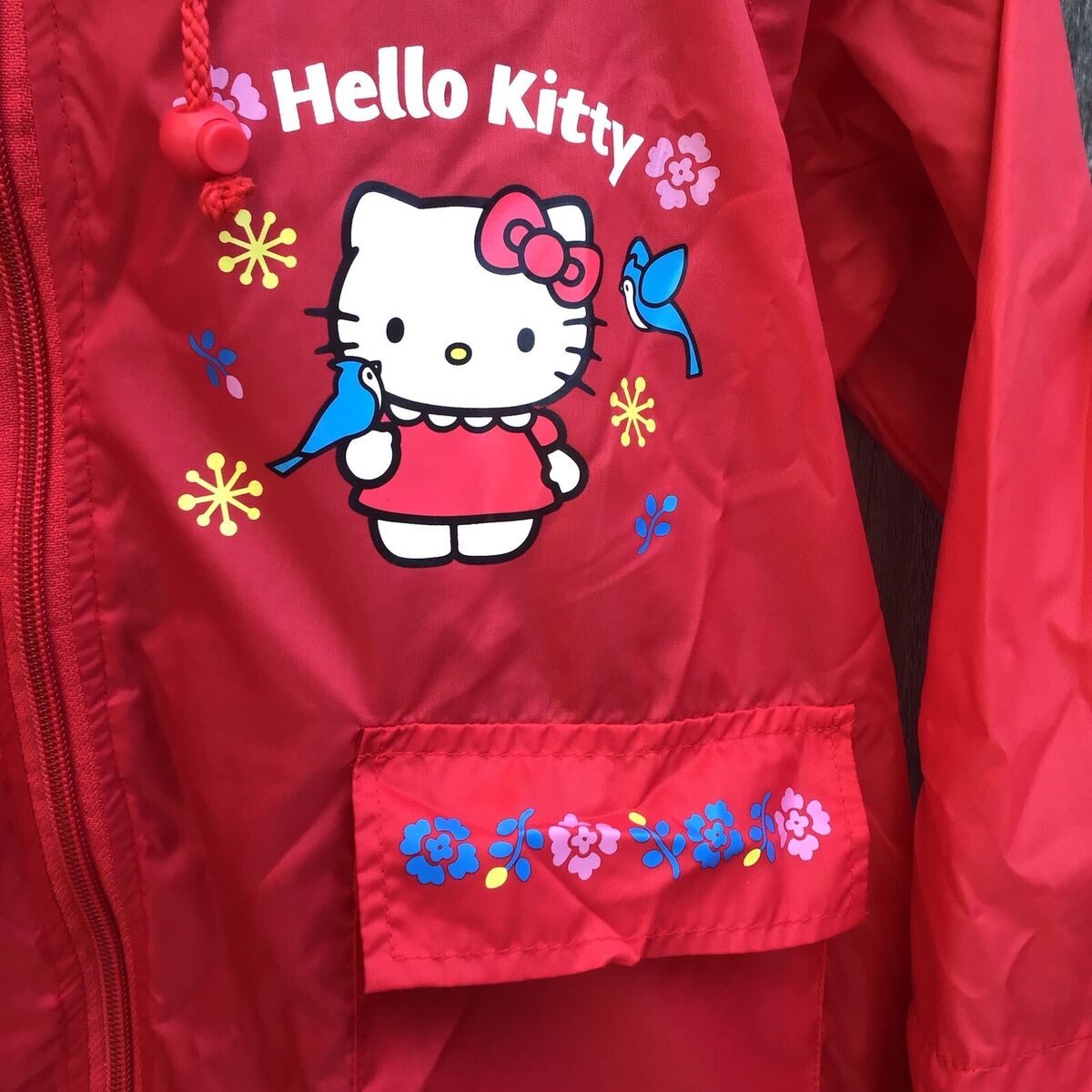 Vintage 90s Sanrio hello kitty full zip windbreaker jacket Vintage 90s Sanrio hello kitty full zip windbreaker jacket
