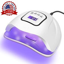 Lampara UV Para Unas 150W Con 4 Temporizadores Para Gel De Unas Blanca NEW US