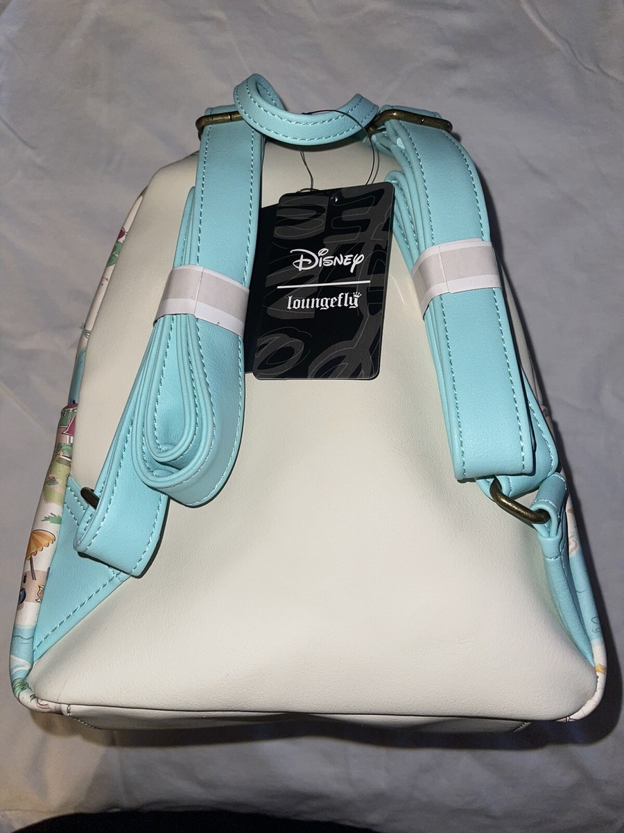 LOUNGEFLY DISNEY LILO & STITCH ISLAND MAP MINI BACKPACK NWT  display picture 1