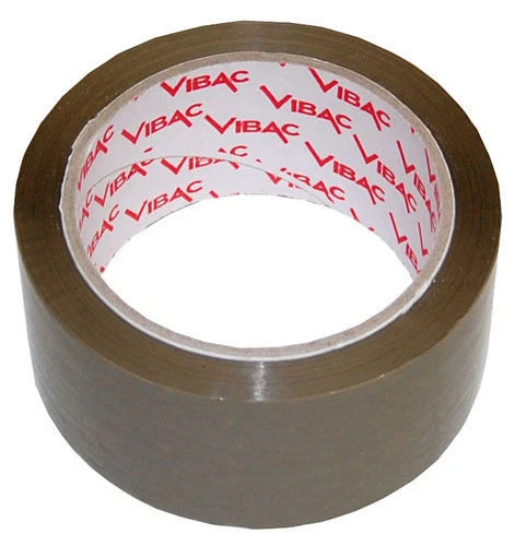 Vibac Ruban Adhésif Carton de Fermeture Acrylique A-028 Marron 48 mm x 66 m - Photo 1/1