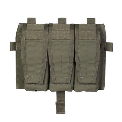 PEW Tactical 5.56 Mag Pouch Panel Triple Mag Carrier MOLLE For AVS JPC2.0 Camo