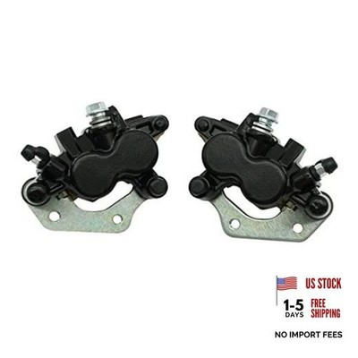 Front Left Right Brake Calipers & Pads for Kawasaki KFX700 Brute Force 650