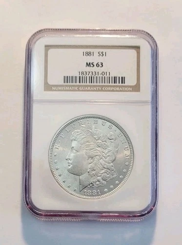 1881 NGC MS 63 Morgan Silver Dollar