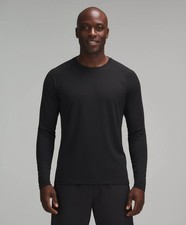 NWT LULULEMON Mens Metal Vent Long Sleeve Graphite Grey Black Sz M L XL XXL 98