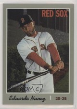 2019 Topps Heritage Chrome 291/999 Eduardo Nunez #THC-340 6ns