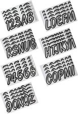 Hardline Products SIBKG400 Boat Lettering 3" Registration Kit