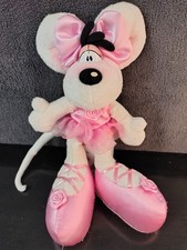 Peluche Diddlina Robe Tutu Nœud Rose Ballerine Danseuse Fleur 30cm Diddl Vintage