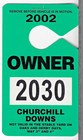 2002 CHURCHILL DOWNS HORSE OWNER WINDSHIELD HANGER — photo 1