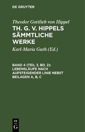 Theodor Gottlieb v Lebensläufe nach aufsteigender Linie nebst Beilage (Hardback)