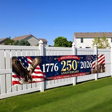 250 Anniversary USA Flag 250 Year American Flag 4Th of July Decoration 120" 20