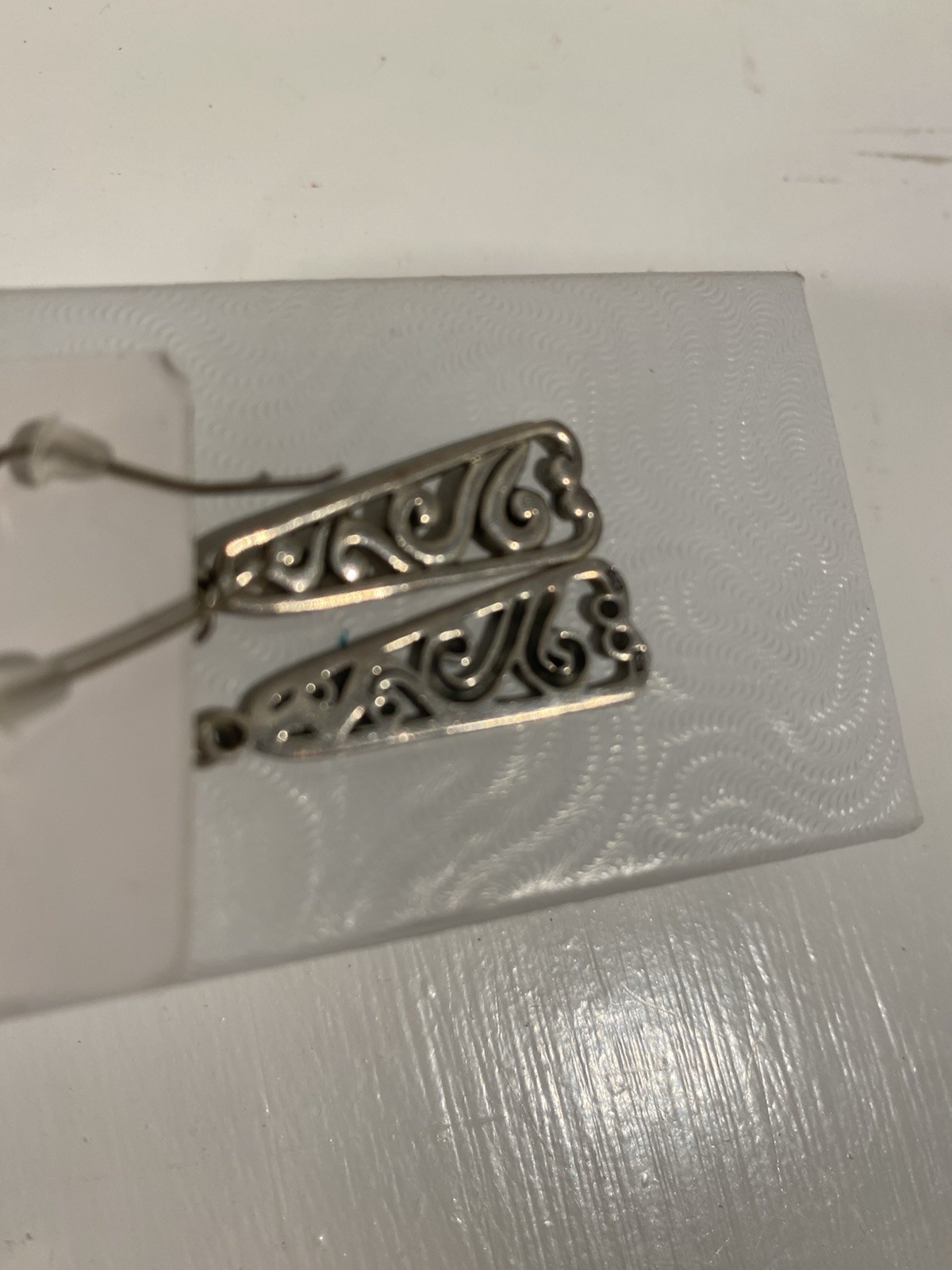 Primrose Sterling Silver  925 Scroll  Dangle Earr… - image 2