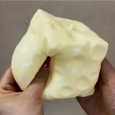 Cheese Squishy Stress Ball Soft Squeeze Sensory Fidget Toy Kids Adults