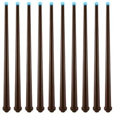 10 Pcs Magic Light Up Wands for Halloween Cosplay Masquerade Party - Brown