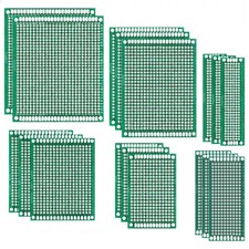 Double Sided Printed Circuit Board Kit 17PCS with Multiple Sizes for Soldering