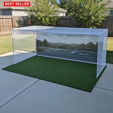 Golf Simulator Turf Flooring 10 X 6 Ft Safe Impact Absorbing Modular Green