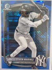 Stiven Martinez 2025 Bowman Chrome S/E. 1st. Bowman Sapphire, New York Yankees.