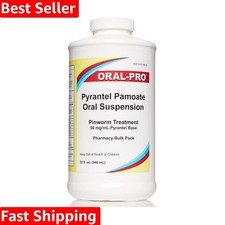 32 Ounce Pyrantel Pamoate Liquid - Effective Pinworm Treatment for Kids Adults