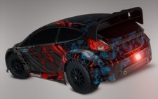 F1 Center Light Style Stop Rear Taillights for Traxxas Rally Fiesta St