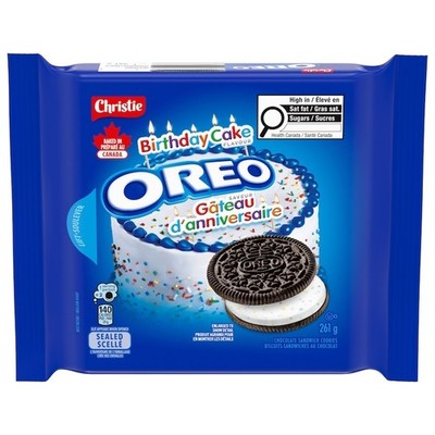 OREO Birthday Cake Chocolate Sandwich Cookies (261 g)