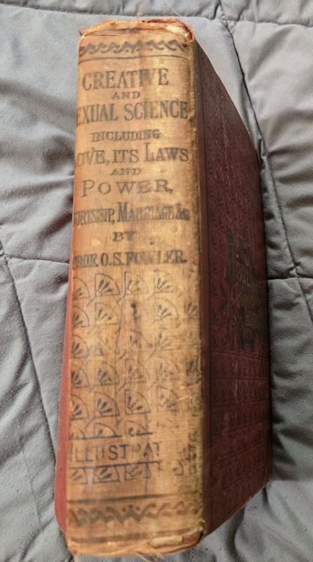 1900s Creative and Sexual Science Prof O.S. Fowler Antique Phrenology Book! LooK