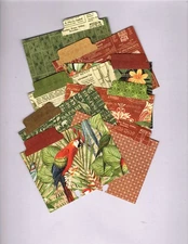 Graphic45 SAFARI ADVENTURE (8) HANDMADE MEMORYDEX/ROLODEX CARDS ALL TABS