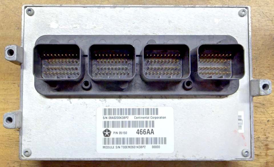 2008-09 Jeep Wrangler Liberty ECM Engine Computer Control Module PCM 5150466AA - Image 2 of 4