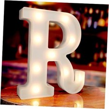 Marquee Letters R, Led Letter Lights, 26 Alphabet Battery Powered LED Letter R