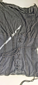 AGENT PROVOCATEUR VINTAGE BLACK EXPLORER ELMIRA CORSET STYLE TOP SIZE 2 SMALL