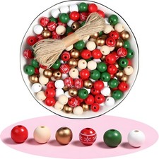 16mm Wooden Round Beads Choose Colour, Wood Craft Bead DIY, Pack 40 200 Piece