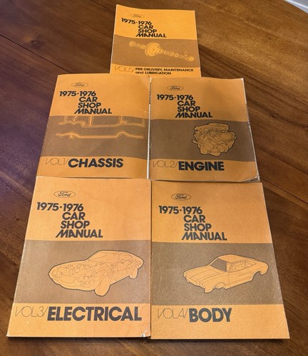 1975-1976 Ford Car Shop Manual Vol 1-5