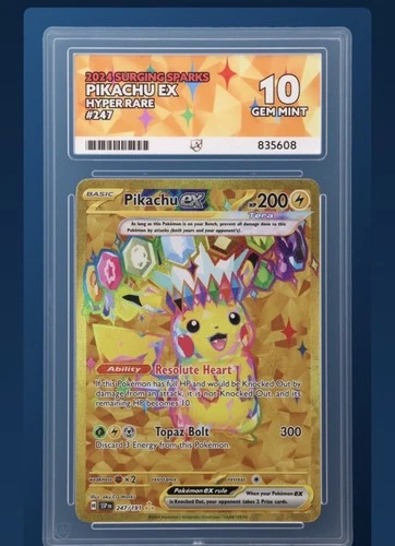 ACE 10 -  247/191 Pokemon Surging Sparks Hyper Rare Pikachu EX