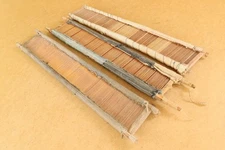 Vintage Decoration Weaving Loom Primitive Antique Wooden Reeds Farmhouse 19th