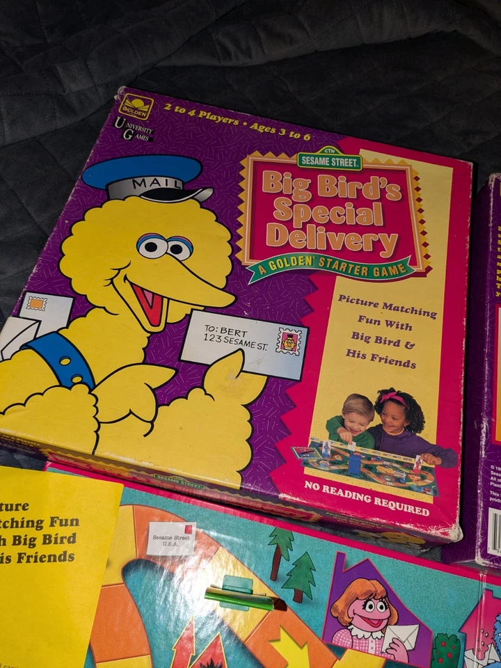 Vintage Sesame Street - Big Bird's Special Delivery Board Game (1994) - Complete - Image 4 of 4