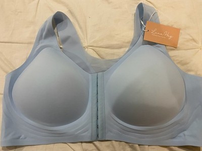 Luna Hug Embrace Your Curves Bra Size 5XL . Blue with Front Closure. NWT