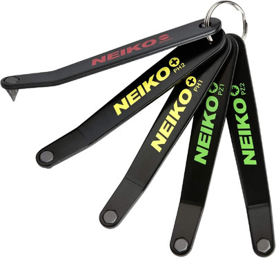 NEIKO 01323A Ultra Low Profile Offset Screwdriver Set | 5-Piece | S2 Steel | Phi