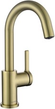 AguaStella AS1010CB Brushed Gold Softly Faucet or Prep Kitchen Sink Faucet wi...