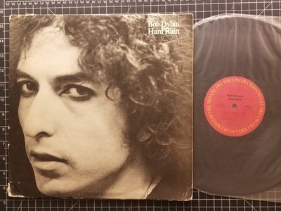 BOB DYLAN Hard Rain LP 1980 VG/VG Rolling Thunder COLUMBIA T-Bone Burnett VINYL