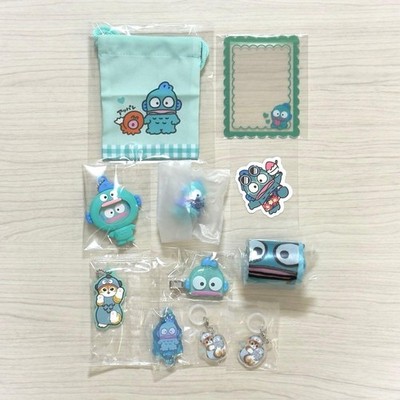 Sanrio Hangyodon Set Plush Keychain & Accessories Bundle Unused