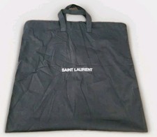 Saint Laurent YSL Canvas Garment Bag Black Sz 46  x 23 1/2  Travel Carry On Trip