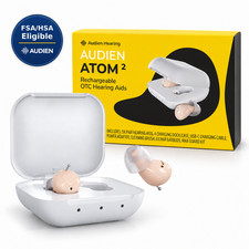 Audien Atom 2 Hearing Aid OTC No Prescription Required Certified Refurb