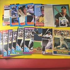 MARK MCGWIRE - 1980s 17 card lot! Grand Slam Holo! Mini Card, Pop Up Card, Etc