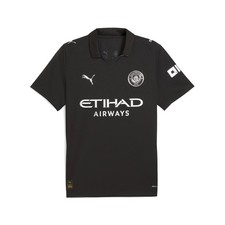 PUMA Manchester City 2526 Away Replica Soccer Jersey Mens Black  78035002