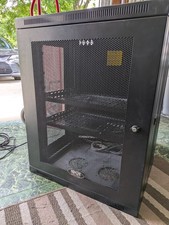 Tripp Lite SRW15US 15U Wall Mount Rack Enclosure - Black USED