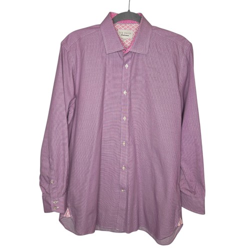 Ted Baker Endurance "Murgese" Geometric Micro-Print Dress Shirt  16.5 32/33