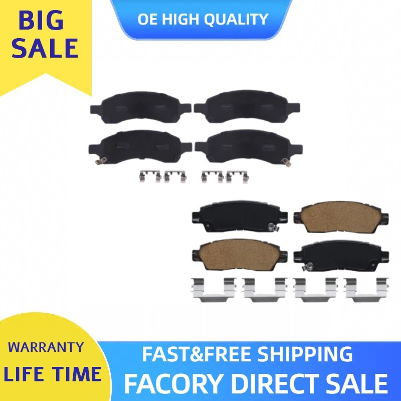 Front Rear Ceramic Brake Pads For ISUZU ASCENDER SAAB 9-7X 2006-2008