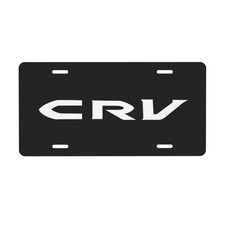 Honda-crv 12 X 6 Inch Aluminum Car Front License Plate Cover Black