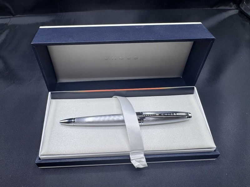 Cross Apogee Brushed Chrome Ballpoint Pen - Chrome  AT0122-18 Salesman Sample