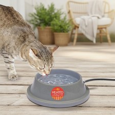 Thermal-Bowl 32oz Heated Water Bowl for Cats  Dogs - Winter Safety Certified